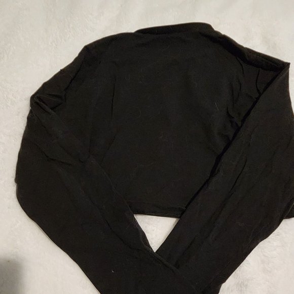 PBNS Oversized Long Sleeve Crop - Blackout - Picture 4 of 4